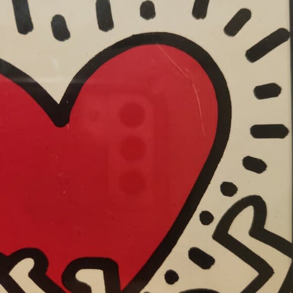 Keith Haring framed print! Must see. BENEFITS RESCUE DOGS - Picture 11 of 14